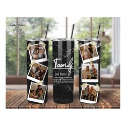 family photo tumbler, custom family picture collage 20 oz tumbler sublimation, personalized photo tumbler png digital do