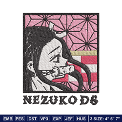 Nezuko ds embroidery design, Nezuko embroidery, Embroidery shirt, Embroidery file, Anime design, Digital download