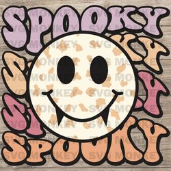 Spooky SVG, Retro Halloween Sublimation, Groovy Halloween Png, Cute Halloween SVG, Hippie Halloween SVG EPS DXF PNG