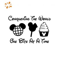 Conquering The World one snack at a time  Snack Goals  Mickey Snacks  Digital Download SVG