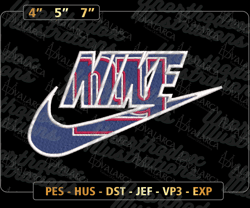 NIKE NFL New York Giants Logo Embroidery Design, NIKE NFL Logo Sport Embroidery Machine Design, Famous Football Team Embroidery Design, Football Brand Embroidery, Pes, Dst, Jef, Files