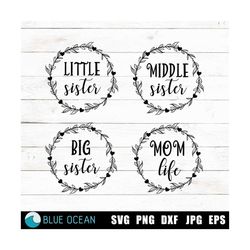 Sister bundle SVG, Sister SVG, Little sister SVG, Big Sister svg