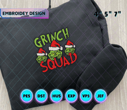 Christmas Embroidery Designs, GrinchSquad Embroidery Designs, Merry Xmas Embroidery Designs, Est 1957 Embroidery Files