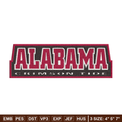 Alabama Crimson Tide embroidery, Alabama Crimson embroidery, Football embroidery, NCAA embroidery, Sport design, NCAA16