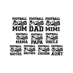 football cheer family svg bundle, football and cheer mom svg shirt, football cheer mom svg, cheer biggest fan, cheer