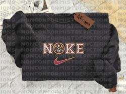 NIKE NBA Denver Nuggets Embroidered Shirt, Basketball Team Embroidered Sweatshirt, Best Basketball Team Embroidered Sweatshirt, Basketball Brand Embroidered Shirt, Famous Brand Embroidered Shirt