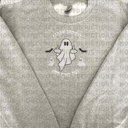 Halloween Spooky Season Embroidery Machine Design, Spooky Around And Find Out Embroidery Design, Cute Ghost Embroidery Design