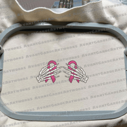 Pink Ribbon Embroidery Machine Design, Halloween Spooky Embroidery Design, Embroidery Design, Embroidery File