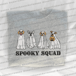 Retro Ghost Spooky Embroidery File, Ghost Dog Embroidery File, Spooky Halloween Embroidery Design, Instant Download