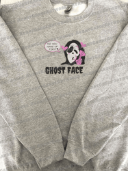 No You Hang Up First Embroidery Design, Face Ghost Embroidery Machine File, Scary Halloween, Embroidery Designs