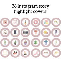36 Pink Instagram Highlight Icons. Pastel Instagram Highlights Images. Cute Instagram Highlights Covers