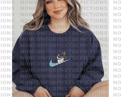 EVE NIKE EMBROIDERED SWEATSHIRT - EMBROIDERED SWEATSHIRT/ HOODIES, Embroidery Pattern, Instant Download