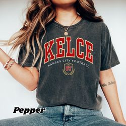 Travis Kelce Football T-Shirt, Travis Kelce Shirt, Football Fan Tee, Gift for Girlfriend or Wife, Kansas City-1