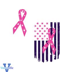 Pink Ribbon Breast Cancer Awareness Month SVG Cricut File