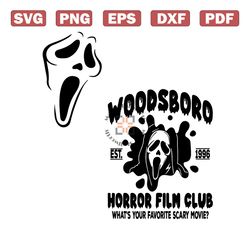 Scream Ghost Woodsboro Horror Film Club SVG Download