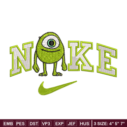 Nike x mike embroidery design, Disney monster embroidery, Nike design,Embroidery file,Embroidery shirt,Digital download