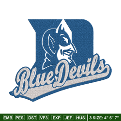 Duke Blue Devils embroidery, Duke Blue Devils embroidery, Football embroidery, Sport embroidery, NCAA embroidery (17)