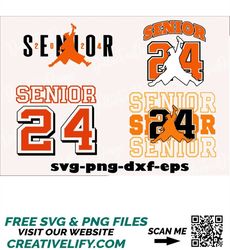 orange air senior, Class of 2024 SVG, Senior 2024 SVG Bundle, 2024 Senior svg, senior shirt svg, senior year high school