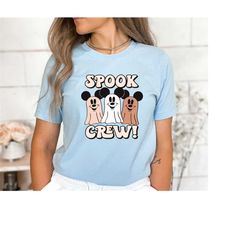 spook crew Shirt, Mickey Spooky Shirt, Spooky Vibes Shirt, Halloween Shirt, Halloween Vintage Shirt, Disney Halloween Sh