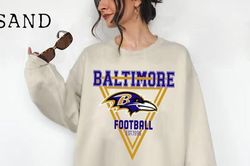 Baltimore Football Sweatshirt T-Shirt , Vintage Baltimore Football Shirt, Ravens Shirt, Sunday Football Sweatshirt, Balt