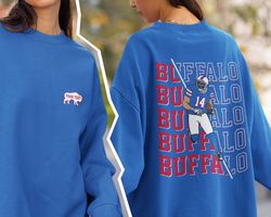 Buffalo Bill Football Crewneck Sweatshirt T-Shirt