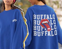 Buffalo Bill Football Sweatshirt T-Shirt, Vintage Style Buffalo Football