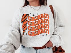 Cincinnati Football Crewneck Sweatshirt T-Shirt Bengal Shirt