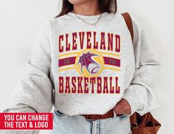 Cleveland Cavalier, Vintage Cleveland Cavalier Sweatshirt T-Shirt, Cavaliers Sweater, Cavaliers T-Shirt, Vintage Basketb