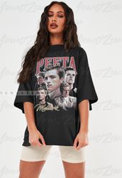 Peeta Mellark Shirt Actor Movie Drama Television Series United States Retro Vintage Bootleg Graphic Tee Hoodie Sweatshir
