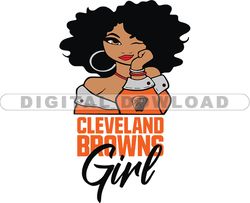 Cleveland Browns Girl Svg, Girl Svg, Football Team Svg, NFL Team Svg, Png, Eps, Pdf, Dxf file 08