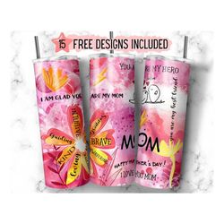 mother's day tumbler png 20oz, mom tumbler wrap png, skinny tumbler straight sublimation wrap design, instant png digita