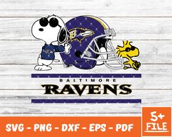 Baltimore Ravens Snoopy Nfl Svg , Snoopy  NfL Svg, Team Nfl Svg 03