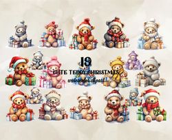 19 Cute Teddy Christmas, Christian Christmas Svg, Christmas Design, Christmas Shirt, Christmas 22