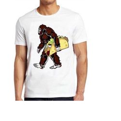 Bigfoot T Shirt Sasquatch Funny Camping Taco Cool Gift Tee 168