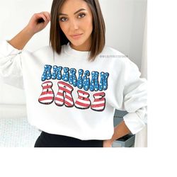 American Babe Sweatshirt, 4th Of July Sweatshirt, Retro America Shirt, July 4th Sweater, Patriotic Shirt, Fourth Of July