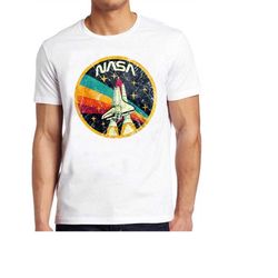 NASA T Shirt Cool Gift Distressed Logo Space Agency  Tee 23
