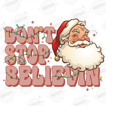 Retro Christmas png, Retro Santa, Dont Stop Believin Png, Groovy Santa png, Christmas PNG,Groovy Christmas Png, Cute Chr
