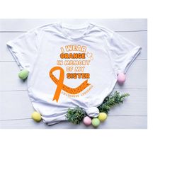 I Wear Orange In Memory of My SISTRT Leukemia Awareness blood svg cancer aware svg png
