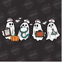 Ghost Nurses Png, Nurse Halloween Png, Halloween Nursing Png, Nurse Fall Png, Nurse Halloween, Gift For Nurse, Spooky Se