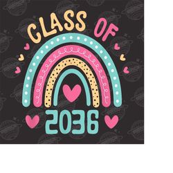 Class of 2036 Png | Grow with me Handprint shirt Png | Back to School | First day of School Png | Preschool Png | Memory