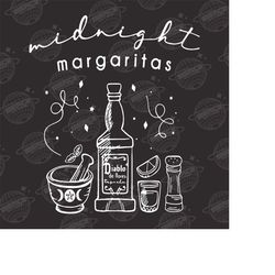Midnight Margaritas Png, Tequila Png, Witchy Png, Witch Png, Midnight Margarita, Spooky Png, Halloween Png, Gift For Wit