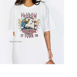 Vintage Style America Freedom T shirt, Eagle USA TShirt, Memorial Day Shirt, Freedom Tour, Retro July 4th Shirt, America