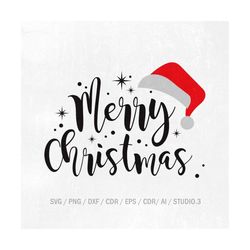 Christmas SVG, Merry Christmas SVG, Merry Christmas Saying Svg, Christmas Clip Art, Christmas Cut Files, Cricut, Silhoue