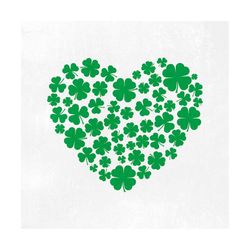 Heart of Shamrocks St Patrick's Day SVG, St Patrick's Day shirt, Clover Heart, svg, png, jpg, eps, dxf, studio.3 files.