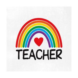 Teacher SVG, Teacher Rainbow SVG, School SVG, png, jpg, eps, dxf, studio.3 Cut files for Cricut and Silhouette, Clipart,