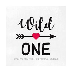 Wild One SVG, One SVG, First Birthday SVG, 1st Birthday Svg, I'm One Svg, files for Cricut and Silhouette, Clipart, Inst