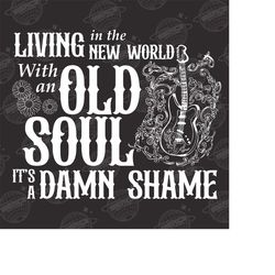 Digital Download | Living in the New World with an Old Soul | Oliver Anthony PNG | Blue Collar Anthem | Rich Men PNG | P