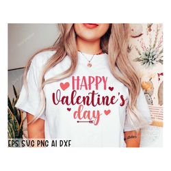 Happy valentines day svg, Valentines shirt svg, SVG files for cricut, Silhouette, Happy Valentines Day Cake Topper Svg,