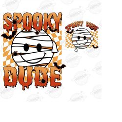 Halloween Kid Toddler Design, Spooky Dude Png, Halloween Png Shirt Design, Groovy Halloween Smile Png, Halloween Png Dig
