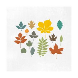 Fall Leaves SVG DXF PNG eps Autumn leafs thanksgiving Cut File for Cricut Design, Silhouette studio, Sure A Lot, Makes t